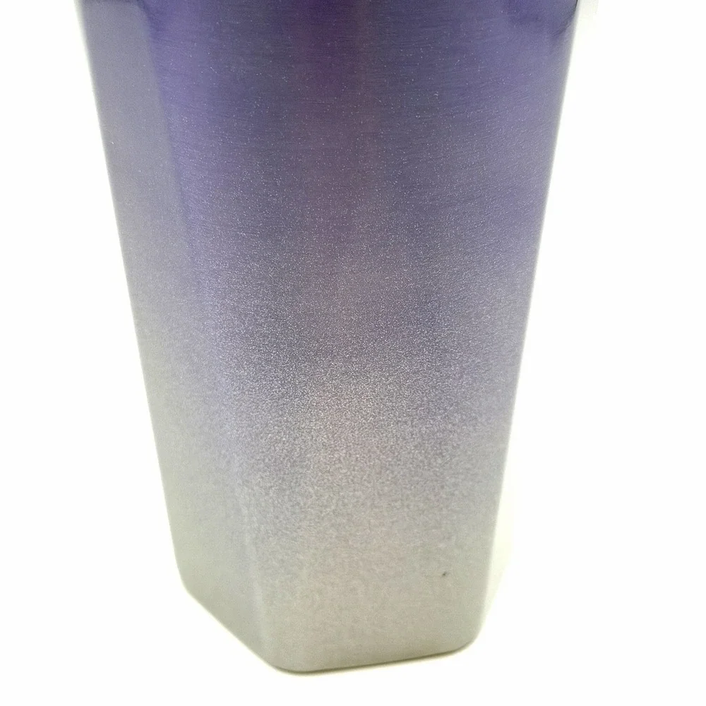 Starbucks 24oz‎ Winter Lilac Silver Ombré Geometric Tumbler with Straw New